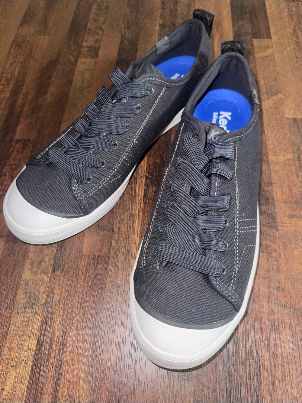 Keds Casual Canvas Lace-Up Sneakers - Black